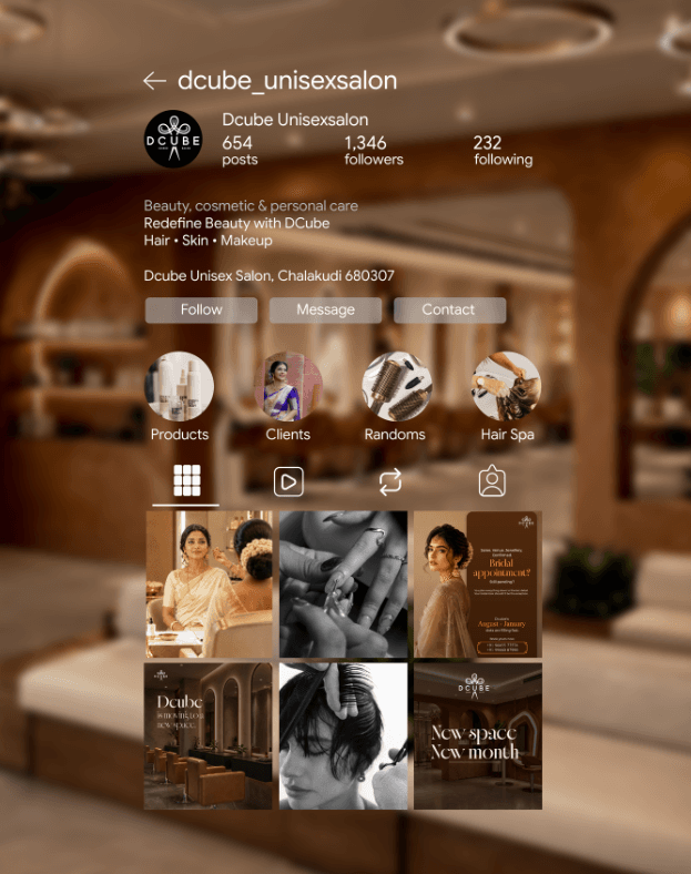 Dcube Salon — Social system